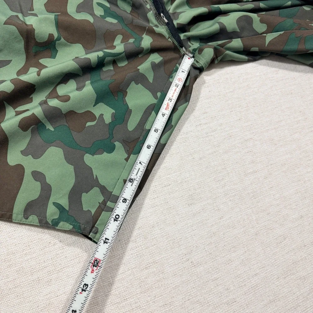 Hang Ten Board Shorts Mens 34 Green Camo Excellent Stretch Swim Trunks Cargo